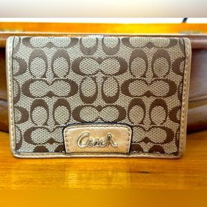 Authentic COACH Monogram Card Holder